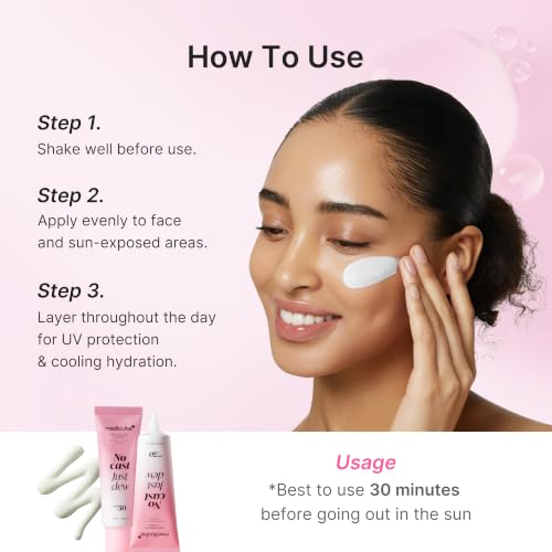 medicube Sunscreen No Cast Just Dew PDRN Hydrating UV Sun Serum, SPF 50
