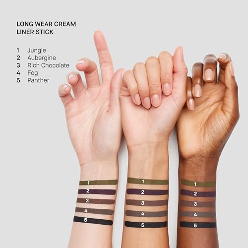 Bobbi Brown Long-Wear Cream Liner Stick | 24-Hour Waterproof, Smudge-Proof Eyeliner with Fine Tip and Built-In Sharpener | Creamy Matte Finish for Smokey Eye Makeup, Rich Chocolate, 0.03 Ounce