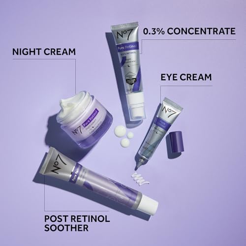 No7 Pure Retinol Under Eye Cream with 0.5% Retinol, 0.5 Oz