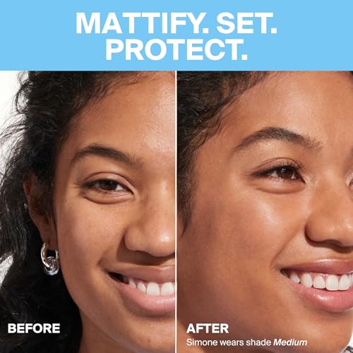Supergoop! (Re) setting Face Powder SPF 35, Medium - Broad Spectrum Mineral Sunscreen - 0.15 oz - Shine Control, Matte Finishing, On-the-Go Sun Protection