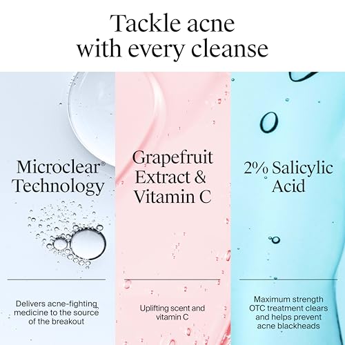 Neutrogena Oil Free Pink Grapefruit Acne Face Wash, 9.1 fl oz