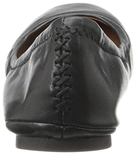 Lucky Brand Women's Emmie Ballet Flat, Black/Leather, 7.5 M US