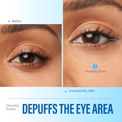 belif Aqua Bomb Cooling Eye Gel - Caffeine & Hyaluronic Acid for Puffiness & Hydration, Niacinamide & Vitamin C for Dark Circles, Adenosine & Collagen for Plumping, Korean Skin Care, 0.5 fl oz (15ml)