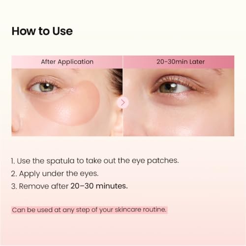 BIODANCE Collagen Peptide Eye Patches, Anti Wrinkle & Smile Line Patches for Face, Under Eye Mask for Fine Lines & Eye Bags, Travel Essentials & Self Care Gifts for Women, Korean Skin Care (60 Count)