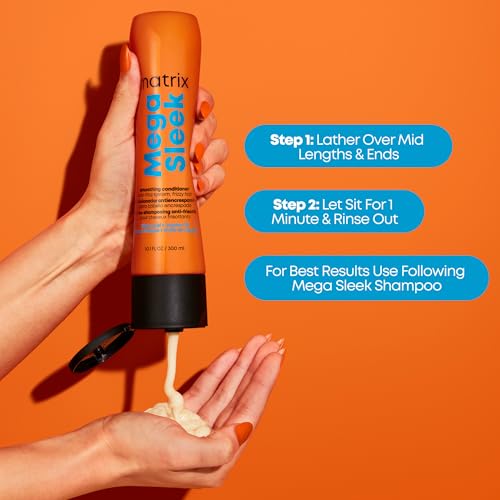 MATRIX Mega Sleek Conditioner – For Frizzy Hair, 33.8 Fl Oz