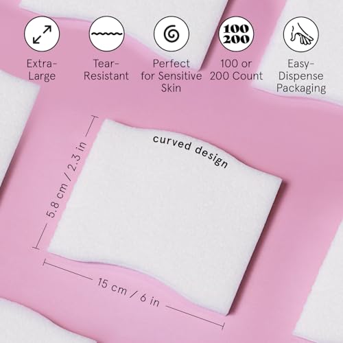 grace & stella Face Pads for Toner, Essence, and DIY Mask (100 Count)