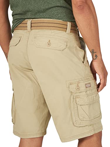Lee mens Dungarees New Belted Wyoming Cargo Shorts, Buff, 36 US