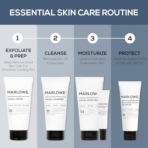 MARLOWE. Facial Moisturizer for Men, Non-Greasy Daily Face Lotion, 6 oz
