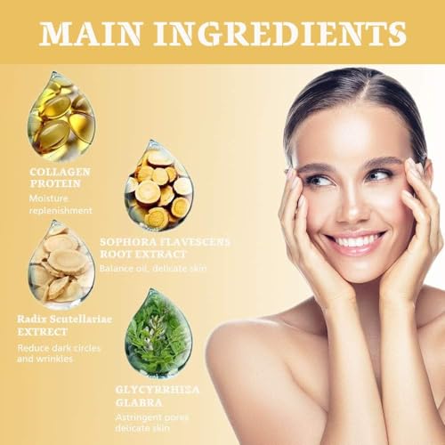 NIYET 30 Pairs Under Eye Collagen Patches, Gold Moisturizing Under Eye Mask, Under Eye Gel Pads for dark circles and puffiness