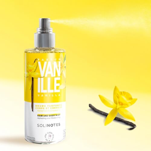 Solinotes Vanilla Body & Hair Mist, Perfumed Fragrance Spray, 250ml