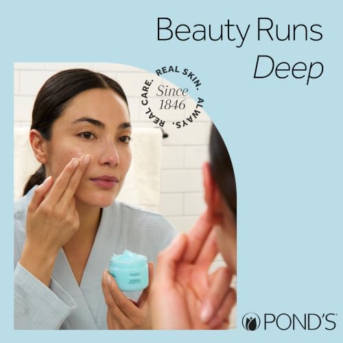 POND’S Fresh Hydration Gel Face Moisturizer, 24HR Hydration with Hyaluronic Acid, Vitamin E & B3 Niacinamide, Alcohol-Free, Oil-Free, Dermatologist Tested, 3.4 oz
