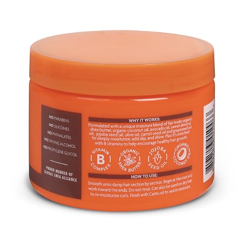 Cantu Coconut Curling Cream with Shea Butter for Natural Hair, 12 oz
