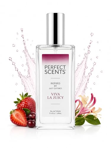 Perfect Scents Fragrances, Inspired by Juicy Couture’s Viva La Juicy, Women’s Eau de Toilette, CLEAN, Vegan, Paraben-Free, Phthalate-Free, Never Tested on Animals, 3.4 Fluid Ounces