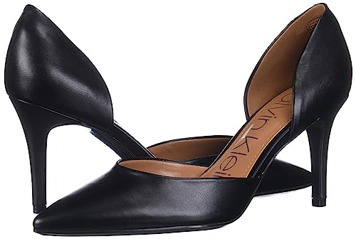 Calvin Klein Women's Gloria Pump, Black Patent, 8.5