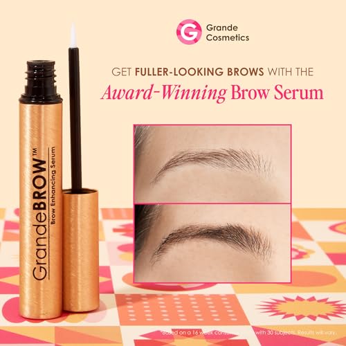 Grande Cosmetics Mini Lash & Brow Lineup Gift Set, 3 Piece Travel Kit