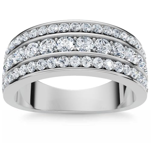 Pompeii 1Ct Men's Diamond Wedding Anniversary Ring 10k Gold Lab Grown - Size 11.5 (F/G,VS1-VS2)