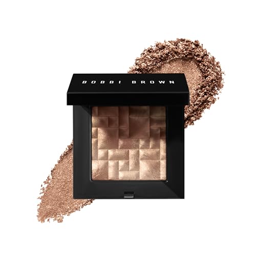Bobbi Brown Highlighting Powder | Pearl-Infused Highlighter Makeup for Luminous Cheeks and Eyes with Gel-Powder Hybrid Technology | Natural Glow Radiance Booster, Chestnut Glow, 0.28 Ounce