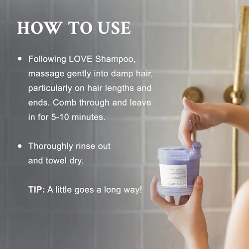 Davines LOVE SMOOTHING Conditioner Long-Lasting Anti-Frizz Action and Shine