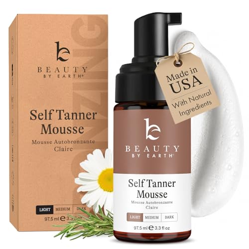 Self Tanner Mousse - USA Made with Natural & Organic Ingredients, Non-Toxic