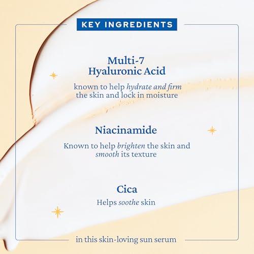 belif Milky Niacinamide Sunscreen SPF 40 – Lightweight & Invisible Sun Serum for Face with 7 Types of Hyaluronic Acid | No White Cast, Non-Comedogenic, Hydrating, Makeup-Gripping Primer (1.69 fl.oz)