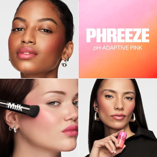 Milk Makeup Skincare Jelly Gift Set – Hydrating + Brightening Face Serums and Blush + Lip Stain in pH-Adaptive Pink – Two Full Size Serum Sticks .21oz + Travel-Friendly Jelly Tint (pHreeze) .17oz