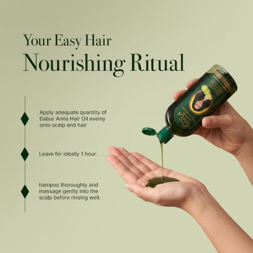 Dabur Amla Hair Oil – Nourishing with Pure Amla Oil For Hair Growth, 200 ml
