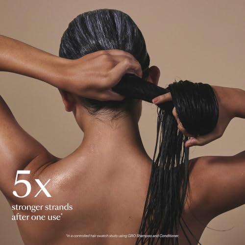 VEGAMOUR GRO Revitalizing Conditioner, Karmatin™ Peptide & Marula Oil - Strengthens Strands, Reduces Breakage, Lightweight, Vegan & Cruelty-Free