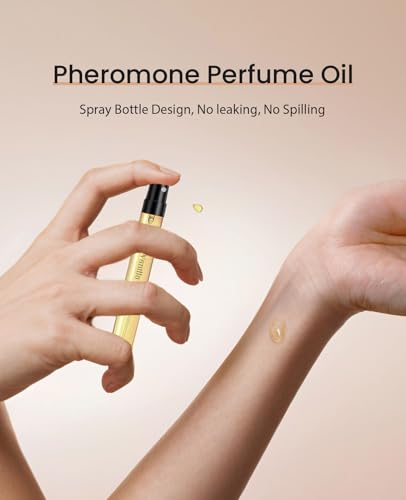 PUREAMOR Pheromones Perfumes for Women, No. 54 Vanilla Cream Scent, Vanilla Perfume Oil, Advanced Fragrance Perfume for Woman, 0.34fl./10ml Gourmand Parfum, Travel Size Perfumes for Women,Made in USA