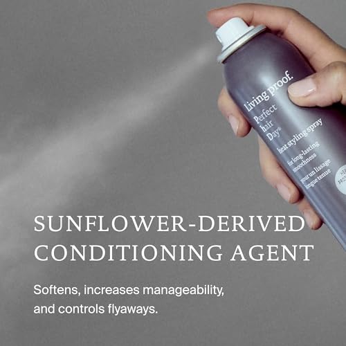 Living Proof Perfect Hair Day Heat Styling Spray – Smoothness for 48 Hours, Heat Protection up to 450°F, Ultra-Fine Mist for Damp or Dry Hair, 5.5 oz
