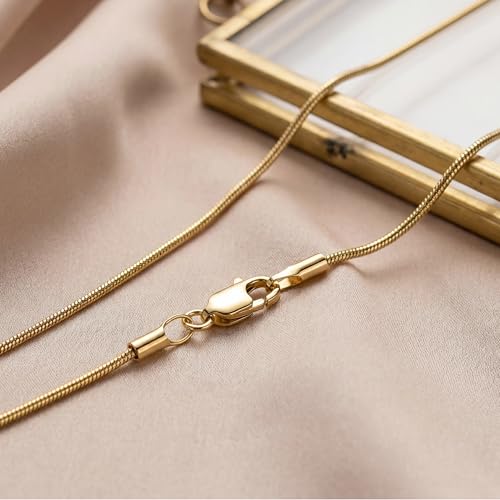 Luxcuty 14K Gold Necklaces for Women 14K Gold Chain for Women