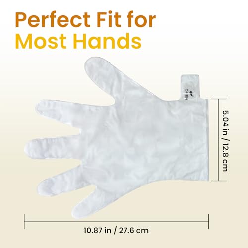 BLOOMORA Repairing Hand Mask for Dry Cracked Hands, Hand Masks with Shea Butter, Jojoba Oil & Vitamin E, Moisturizing Gloves, Skin Care Gifts for Women & Men, Self Care Gifts for Women (6 Pairs)
