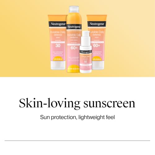 Neutrogena Invisible Defense Face Serum, SPF 60, Fragrance Free 1.7 fl. oz
