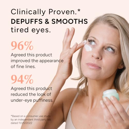 Eight Saints Skin Care All In Eye Cream, Anti Aging Eye Cream to Reduce Puffiness, Wrinkles, & Eye Bags, Dark Circles Eye Treatment, with Hyaluronic Acid, Vitamin C, & Peptides, 0.5 Ounces