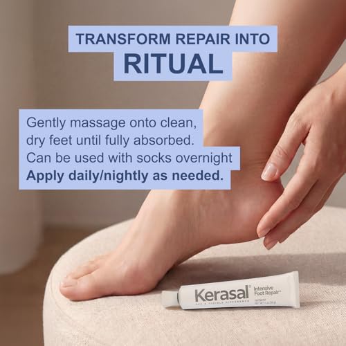 Kerasal Intensive Foot Repair, Skin Healing Ointment for Cracked Heels and Dry Feet, 1 Oz