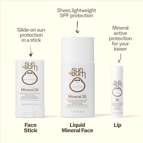 Sun Bum Mineral SPF 50 Face Stick Sunscreen - Travel Size, 0.45 oz