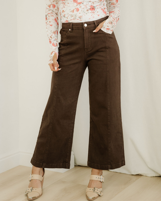 Elsie Center Seam Cropped Jeans