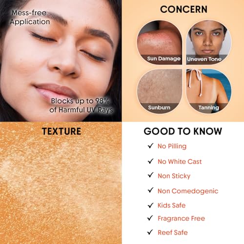 Aravi Organic 100% Mineral Sunscreen Spray SPF 50 | Broad Spectrum | Water Resistant 80 Min | Lightweight, No White Cast | Tan-Free Skin | Reef Safe + Oxybenzone Free | Zinc Oxide & Titanium Dioxide