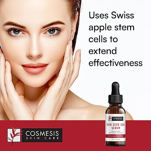 Skin Stem Cell Serum - Youthful Skin enhancement with Seaweed Extract & Swiss Apple - 1 fl oz - Cosmesis