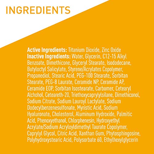 CeraVe Hydrating Mineral Sunscreen SPF 30 with Hyaluronic Acid, 5oz