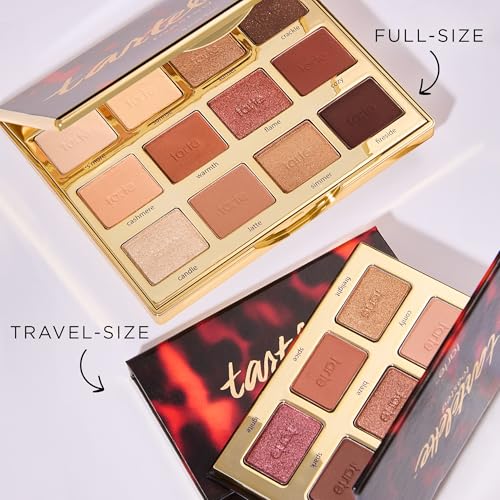 tarte tartelette toasted mini Amazonian clay palette – Eyeshadow Palette with Shimmer & Matte Bronze Neutrals, Longwear Pigment & Blendable Lightweight Formula, Cruelty-Free