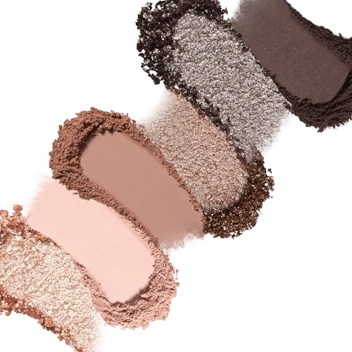 Too Faced Born This Way Natural Nudes Mini Eye Shadow Palette Makeup | Creamy, High Pigment Matte + Shimmer Shades, 0.2 Ounce, Cold Smolder Nudes