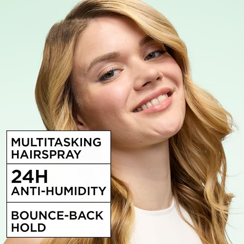 Garnier Fructis Sky-Hi Volume Hairspray, Anti-Humidity Volumizing Spray With Bamboo Extract, Provides 24-Hour of Flexible Hold and Frizz Control, 8.25 oz, 2 Count (Packaging May Vary)