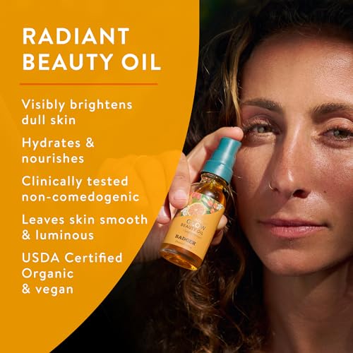 Badger Organic Seabuckthorn Face Oil, 1 FZ