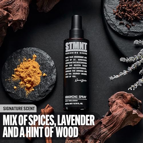 STMNT Grooming Goods Grooming Spray, 6.7 oz | Natural Finish | Thicker Hair Feel | Non-Sticky