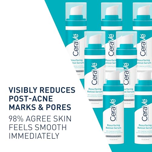 CeraVe Resurfacing Retinol Face Serum with Niacinamide, Pore Minimizer, 1oz