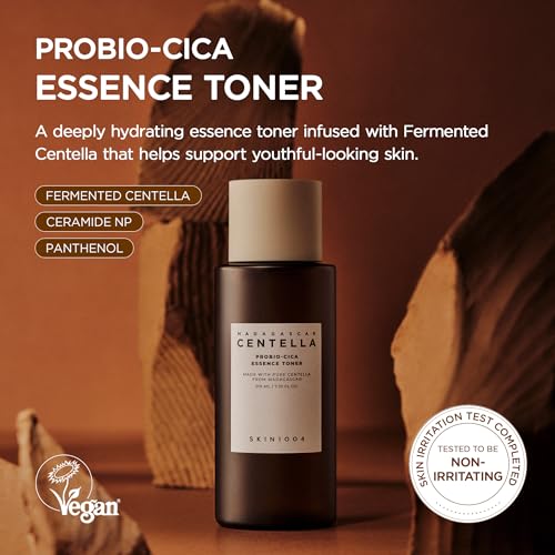 SKIN1004 Probio-Cica Essence Toner 7.10 fl.oz, 210ml, Korean Hydrating Face Toner with Fermented Centella Asiatica & 5 Types of Hyaluronic Acid, Soothing Facial Toner Essence, Daily Korean Skin Care