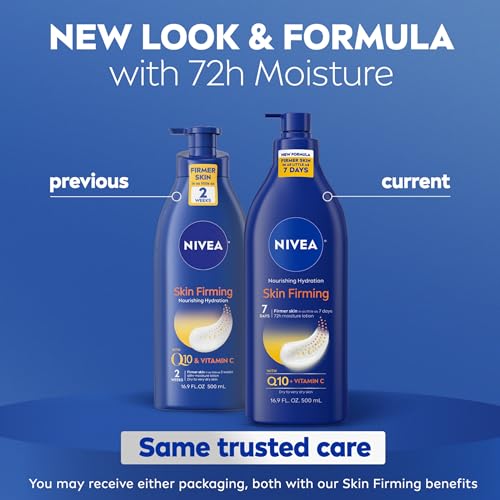 NIVEA Nourishing Hydration Skin Firming Body Lotion, 16.9 FL OZ