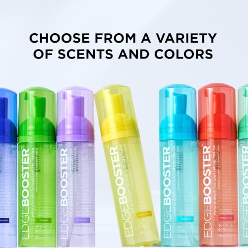 Style Factor EDGE BOOSTER Extra Strength Setting Mousse Travel Size – Frizz Control, Extra Volume, and Conditioning – 2.5oz Morganite Mousse for Curly Hair