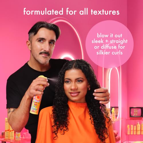 amika frizz-me-not hydrating anti-frizz treatment, 60ml | lightweight hydrating spray for medium to thick coarse hair types 2a-4c, humidity + heat protection, smooth frizz for up to 72 hours