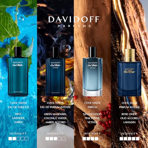 Davidoff Cool Water Parfum – Fougère Cologne for Men – With Pink Pepper, Vetiver & Sandalwood – Long-Lasting Fragrance